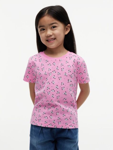 Roz T-Shirt Cu Logo  Fete