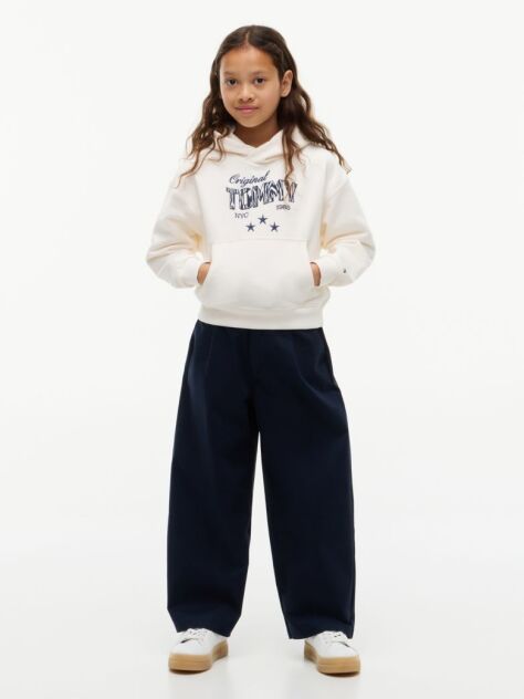 White Star Logo Relaxed Hoody  Girls