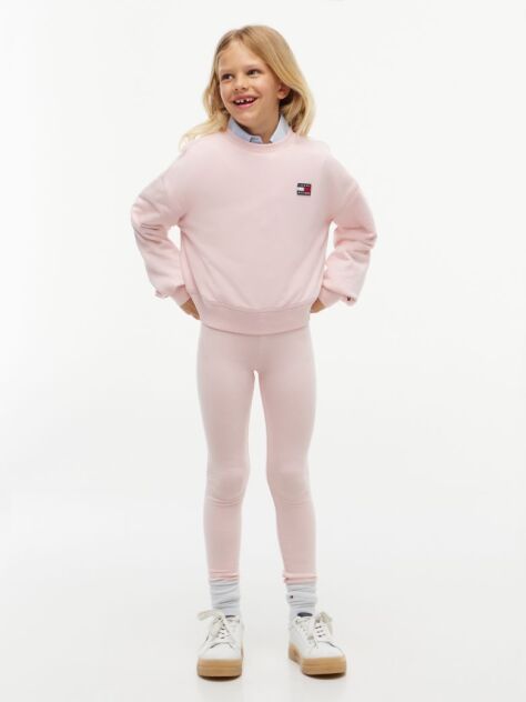 Pink Heritage Logo Sweatshirt And Leggings Set  Girls