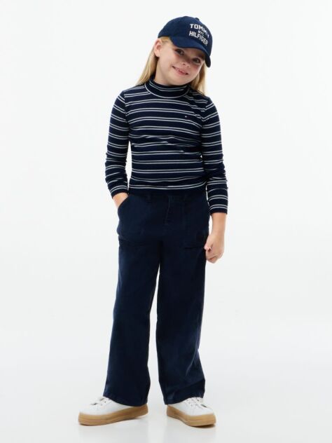 Multi Glitter Extra Slim Long Sleeve Top  Girls