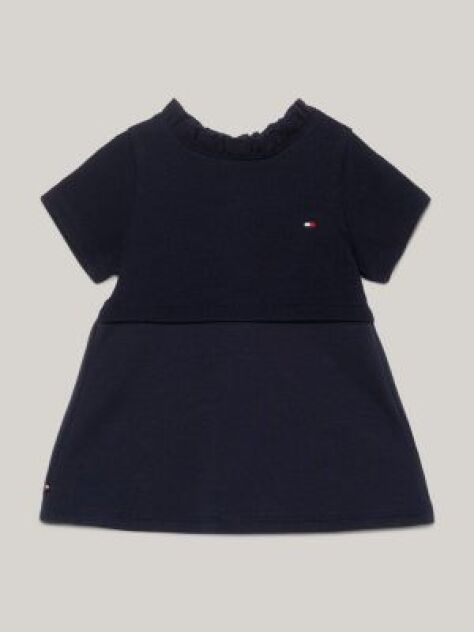 Blue Rochie Mini Essential Cu Guler Cu Volane  Nou nascuti