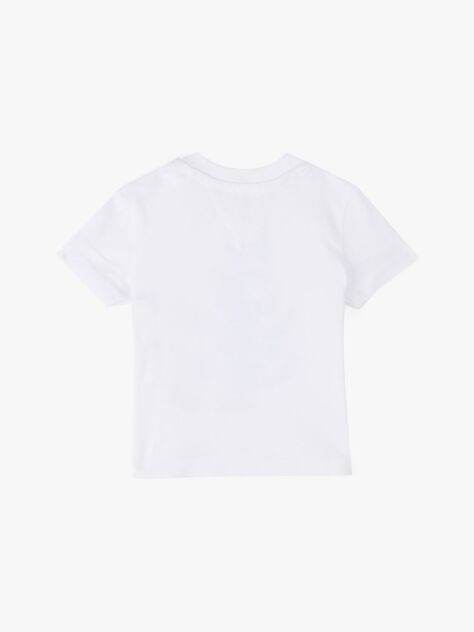 Alb Tricou Cu Guler Rotund Si Imprimeu Grafic  Nou nascuti