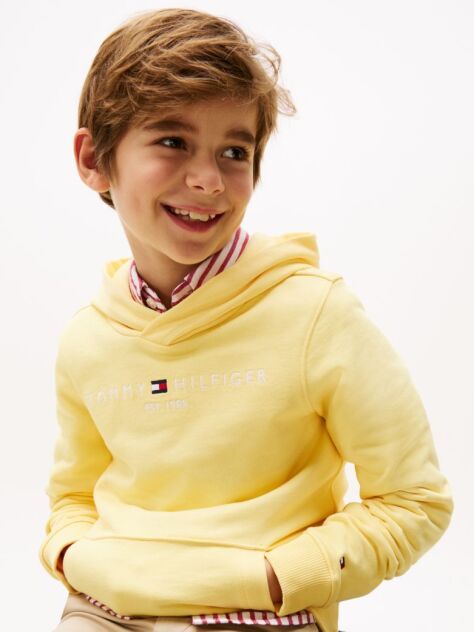 Yellow Essential Logo Hoody  Kids Unisex