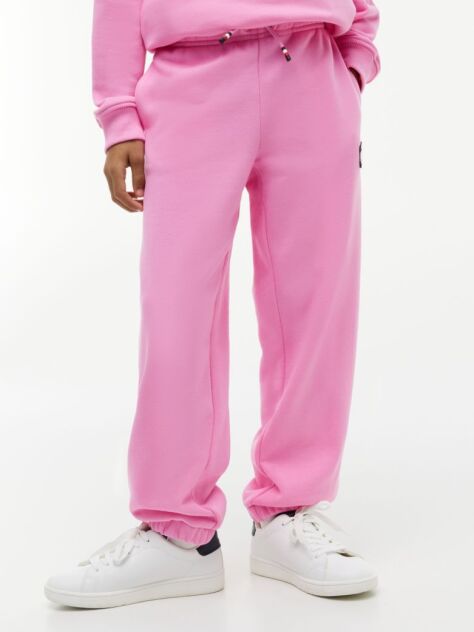 Roz Pantaloni Joggers Cu Logo Heritage Flag Si Mansete Cu Snur  Copii unisex