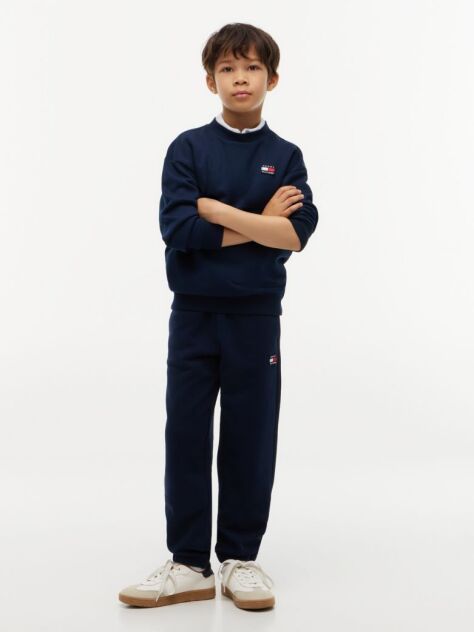 Blue Flag Logo Patch Cuffed Joggers  Kids Unisex