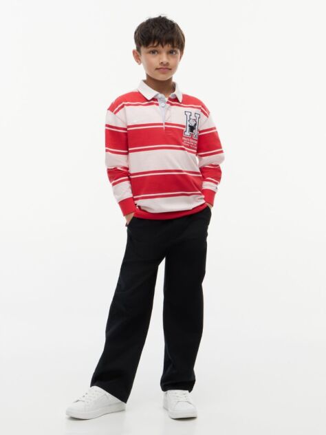 Multi Regular Fit Peanuts® Rugby Stripe Polo Shirt  Kids Unisex