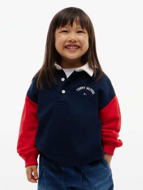 Multi Bluza De Trening Rugby Din Terry In Blocuri De Culori  Copii unisex