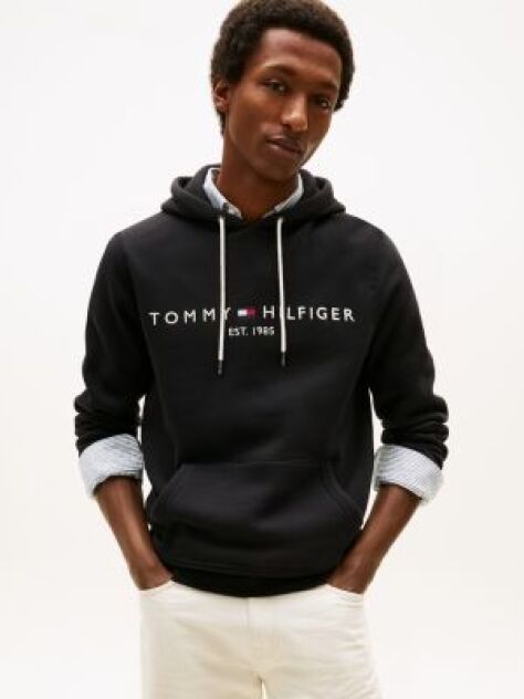 Negru Hanorac Cu Logo Tommy  Barbati
