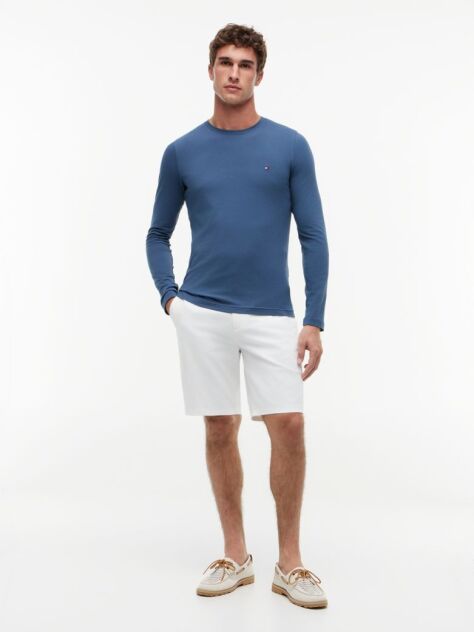 Blue Long Sleeve Extra Slim Fit T-Shirt  Men