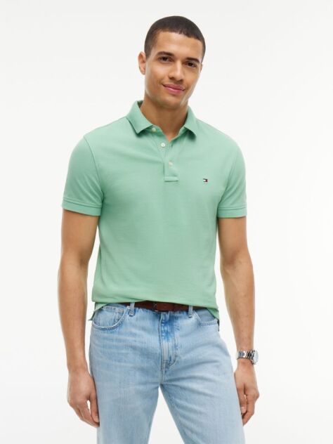 Green 1985 Collection Slim Fit Pique Polo  Men