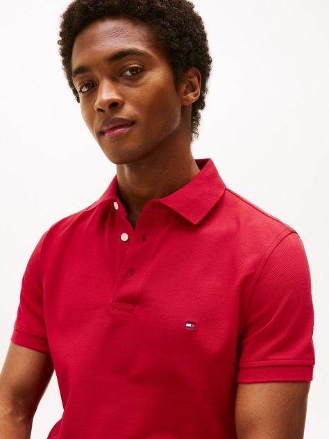 Rosu Polo Slim Fit 1985 Collection  Barbati