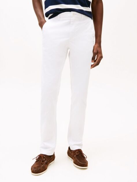 Alb Pantaloni Chinos Slim Fit 1985 Collection Bleecker  Barbati