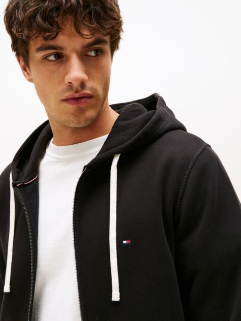 Negru Hanorac Fleece Zip-Thru   Barbati
