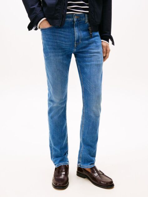 Blue Jeans Slim Cu Aspect Vintage  Barbati