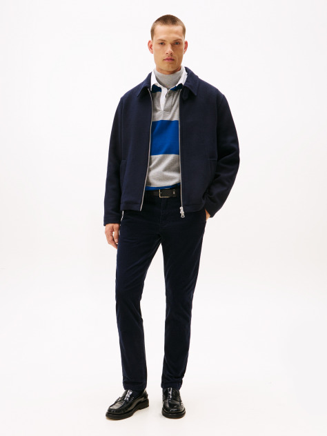 Blue Denton Straight Corduroy Chinos  Men