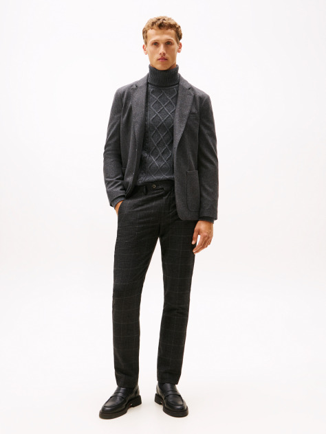 Gri Pantaloni Chino Smart Casual Denton Cu Croiala Straight  Barbati