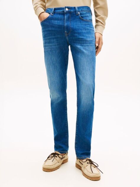 Blue Bleecker Blugi Slim Decolorati  Barbati