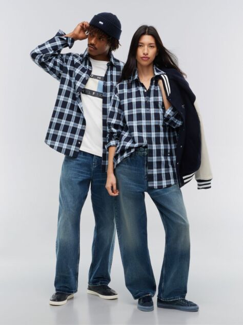 Blue Tommy Hilfiger x FRGMT Regular Check Shirt  Men