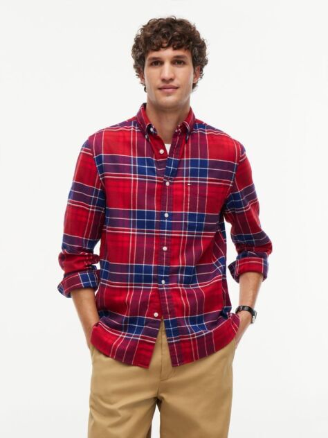 Multi Camasa In Carousi Tartan Cu Croiala Regular  Barbati