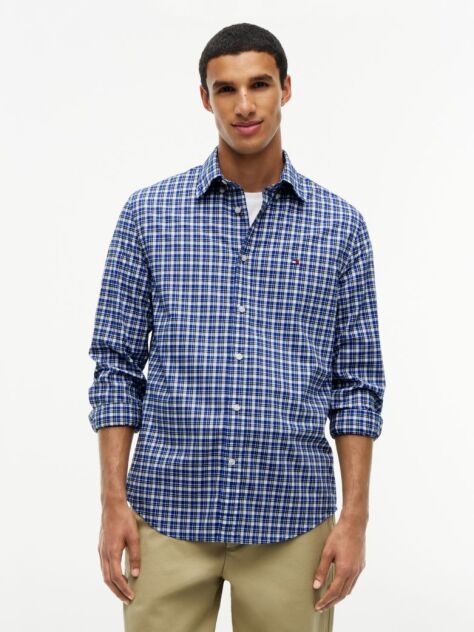 Multi Camasa Flex Tartan Din Poplina Cu Croiala Regular  Barbati