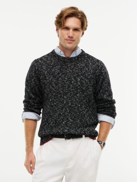 Blue Pulover New York Label Din Amestec De Lana Si Casmir  Barbati