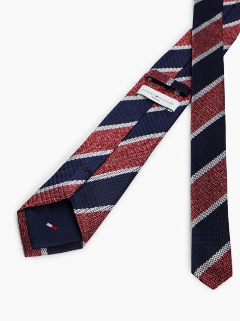 Multi Cravata New York Label Din Matase Pura Cu Dungi  Barbati
