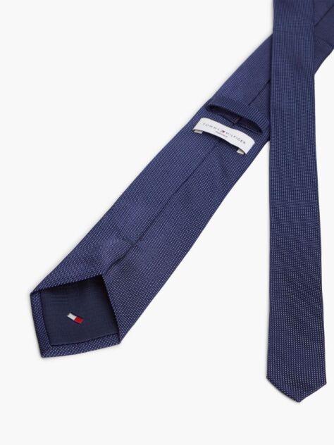 Blue Cravata New York Label Din Matase Cu Imprimeu  Barbati