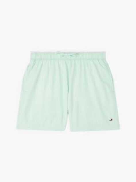 Verde Pantaloni Scurti De Baie Essential Cu Steag Brodat  Baieti