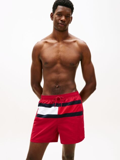 Multi Pantalon Scurt De Baie Hilfiger Flag Lungime Medie  Barbati