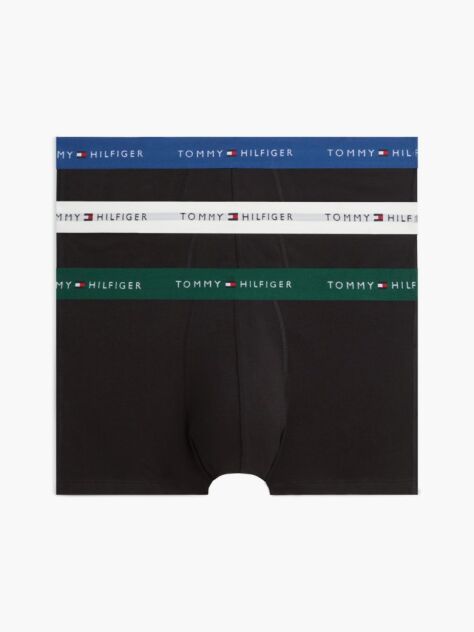 Multi Set De 3 Boxeri Cu Banda Elastica Si Logo Repetat  Barbati