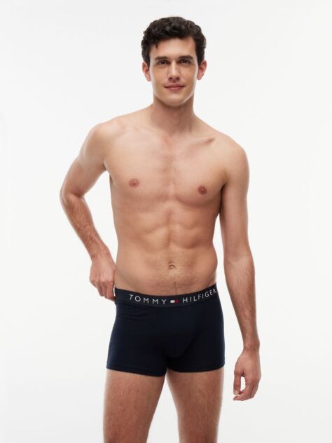 Blue 3-Pack TH Original Trunks Cu Logo Pe Talie  Barbati