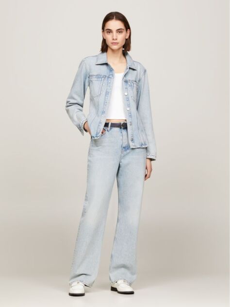 Denim Jeans Slim Cu Talie Inalta Rome  Femei