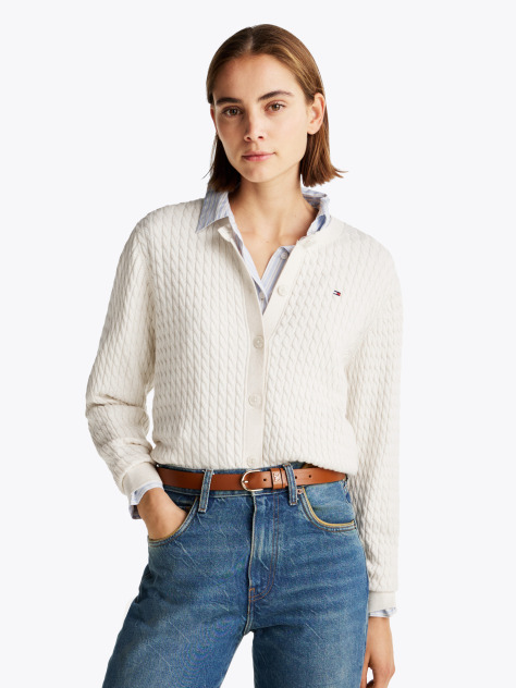 Bej Cardigan Tricotat  Femei