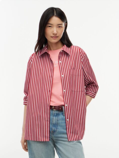 Multi Camasa Oversized Din Poplin  Femei