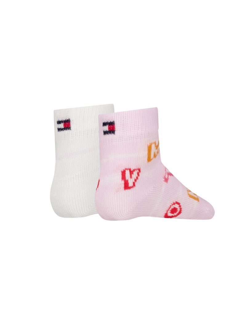 Roz 2-Pack Sosete Scurte Cu Dungi Pentru Copii  Nou nascuti