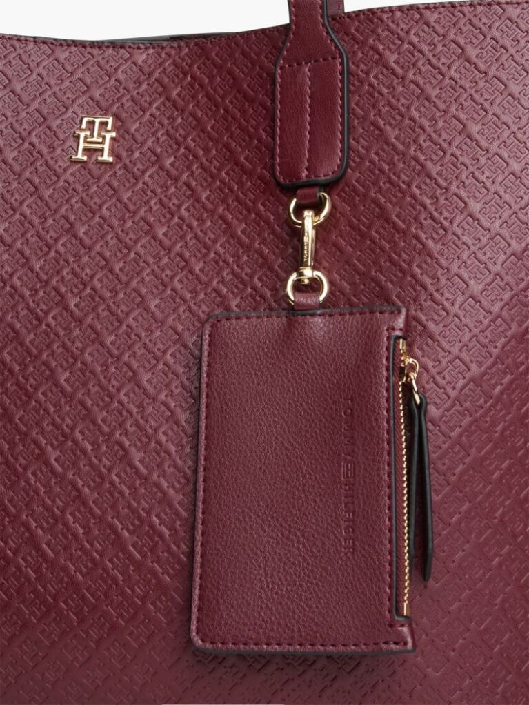 Rosu Geanta Tote Cu Portofel Hilfiger Icon  Femei
