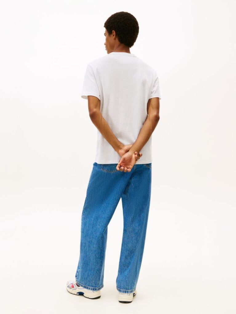 Gri T-Shirt Din Jerseu Cu Croiala Slim Si Logo  Barbati