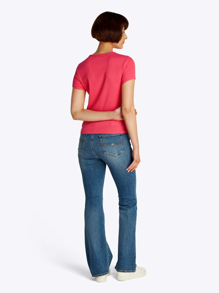 Roz Tricou Slim Essential  Femei