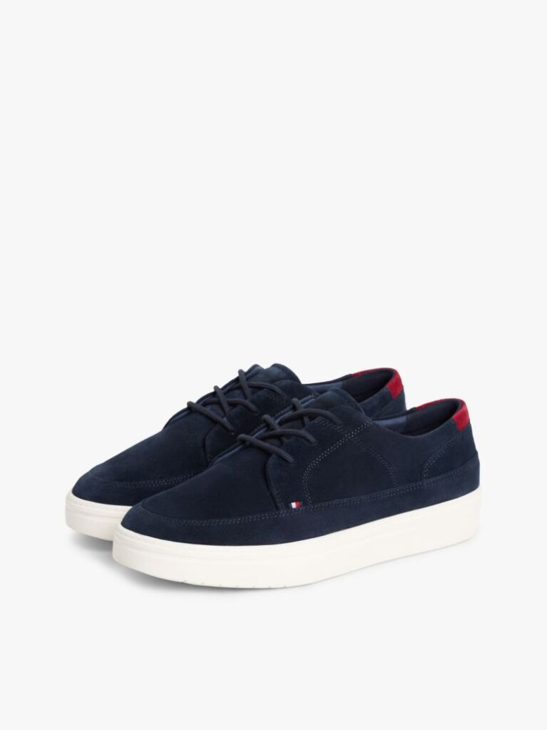 Blue Pantofi Hibrizi Usori Din Piele Suede Cu Talpa Cupsole  Barbati
