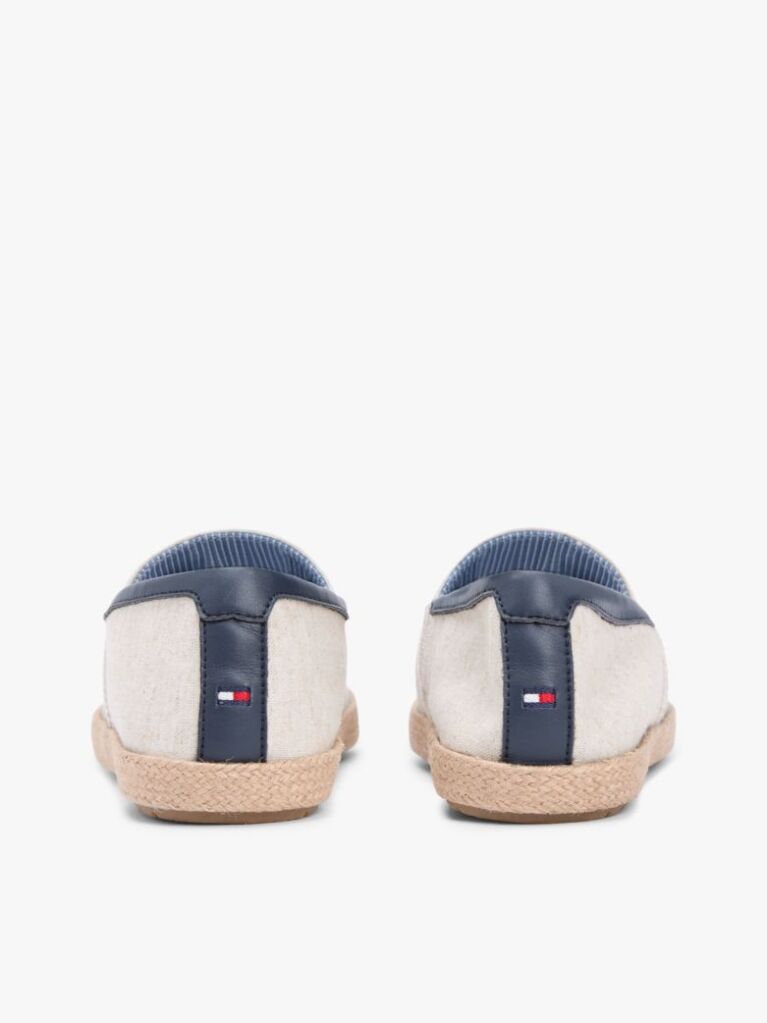 Alb Espadrile Din In Chambray  Barbati
