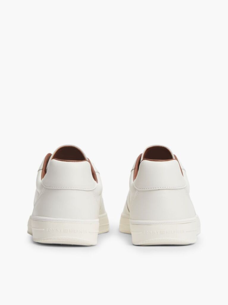 Beige New York Label Luxe Leather Trainers  Men