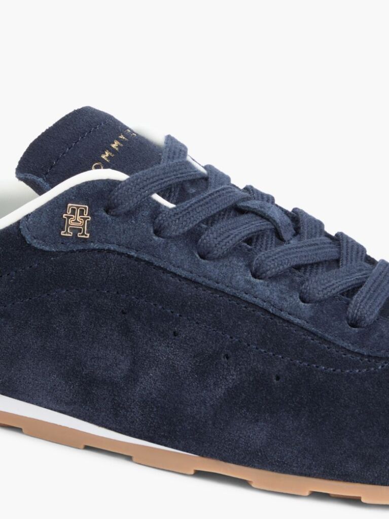 Blue Adidasi Din Piele Suede Cu Monograma TH Low Profile  Femei