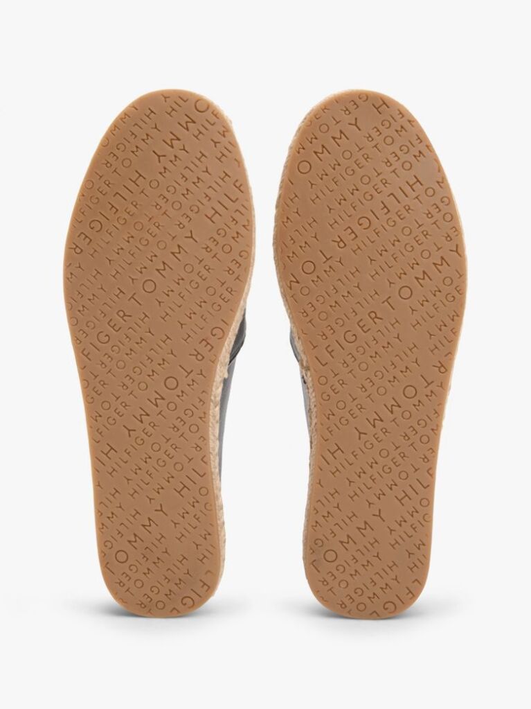 Negru Espadrile Din Piele Cu Monograma TH  Femei