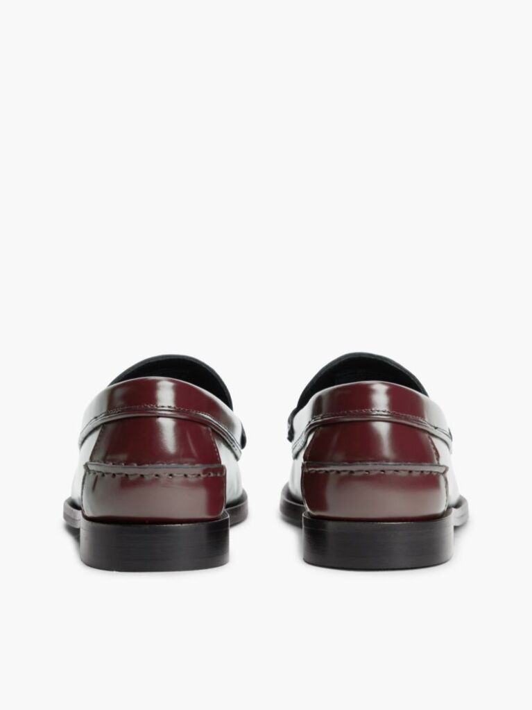 Red Patent Leather Cushioned Loafers  Women