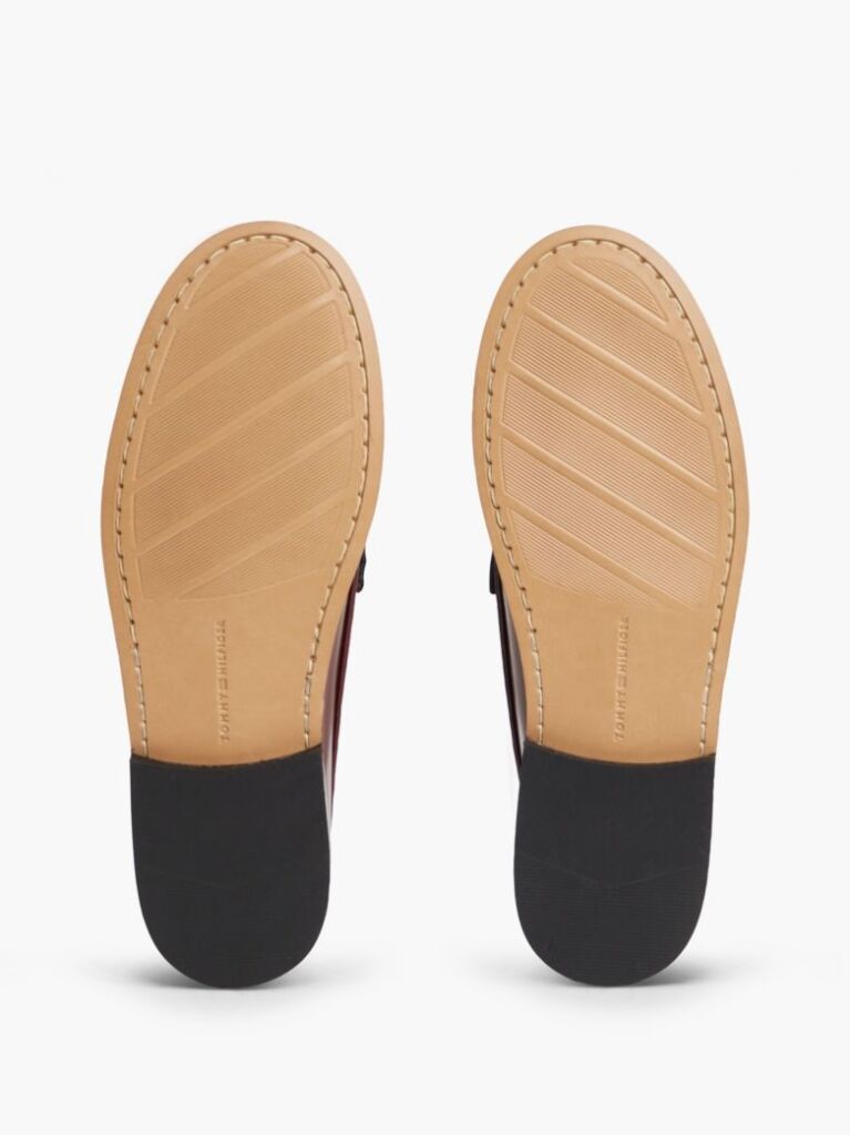 Red Patent Leather Cushioned Loafers  Women