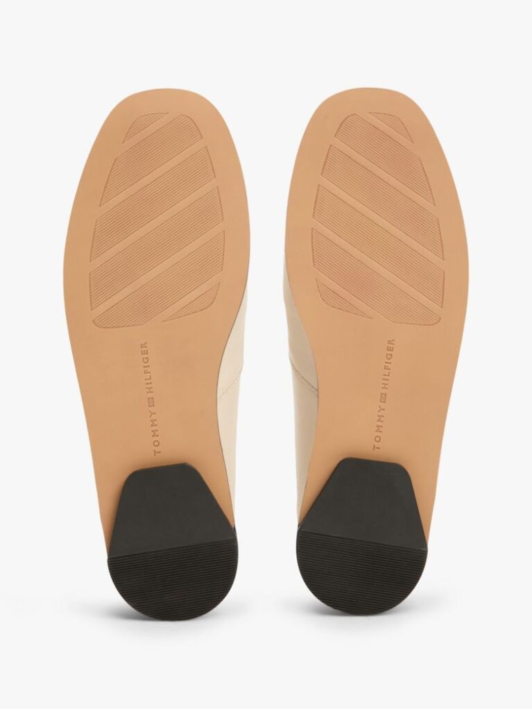 Bej Pantofi Oxford Din Piele Cu Monograma TH  Femei