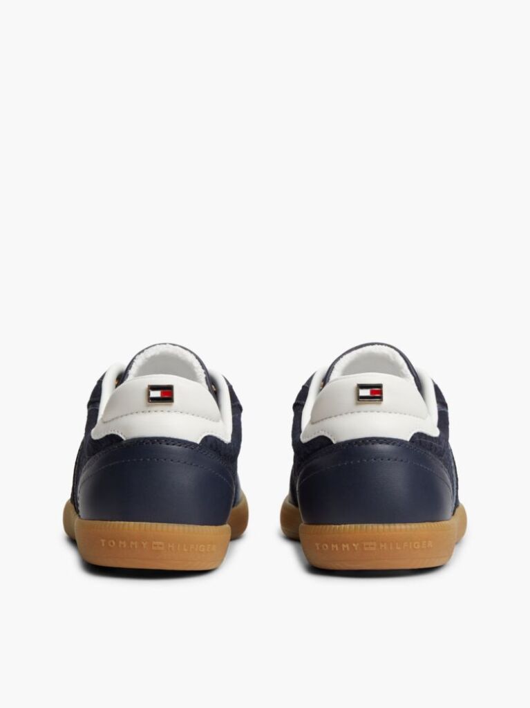 Blue Adidasi Din Piele Cu Monograma TH  Femei
