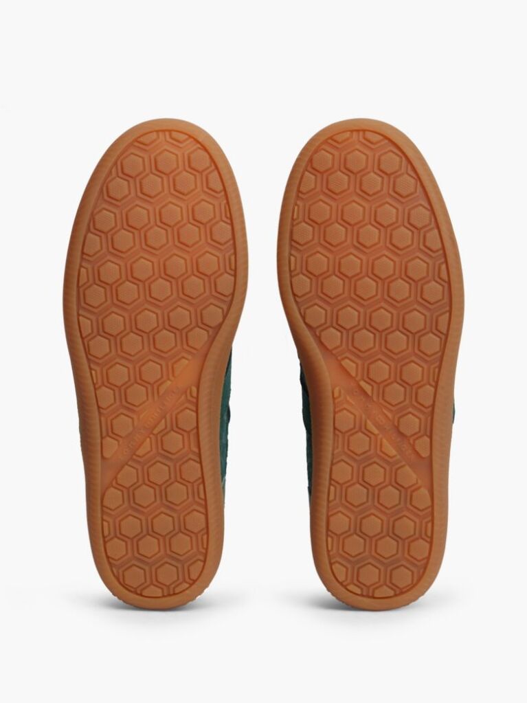 Green Embossed TH Monogram Leather Trainers  Women