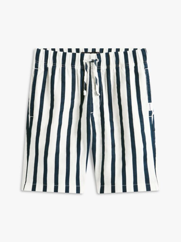 Multi Pantaloni Scurti Relaxed Din Amestec De In Cu Dungi  Baieti