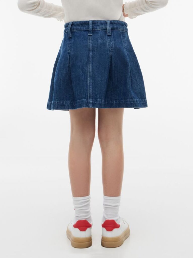 Blue Fusta Din Denim Plisata  Fete